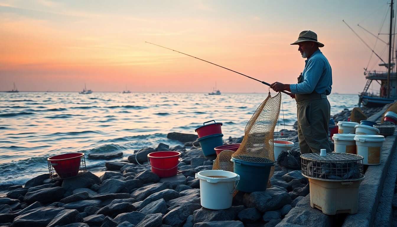 Choisir le bon équipement pour la pêche de crevettes et crustacés