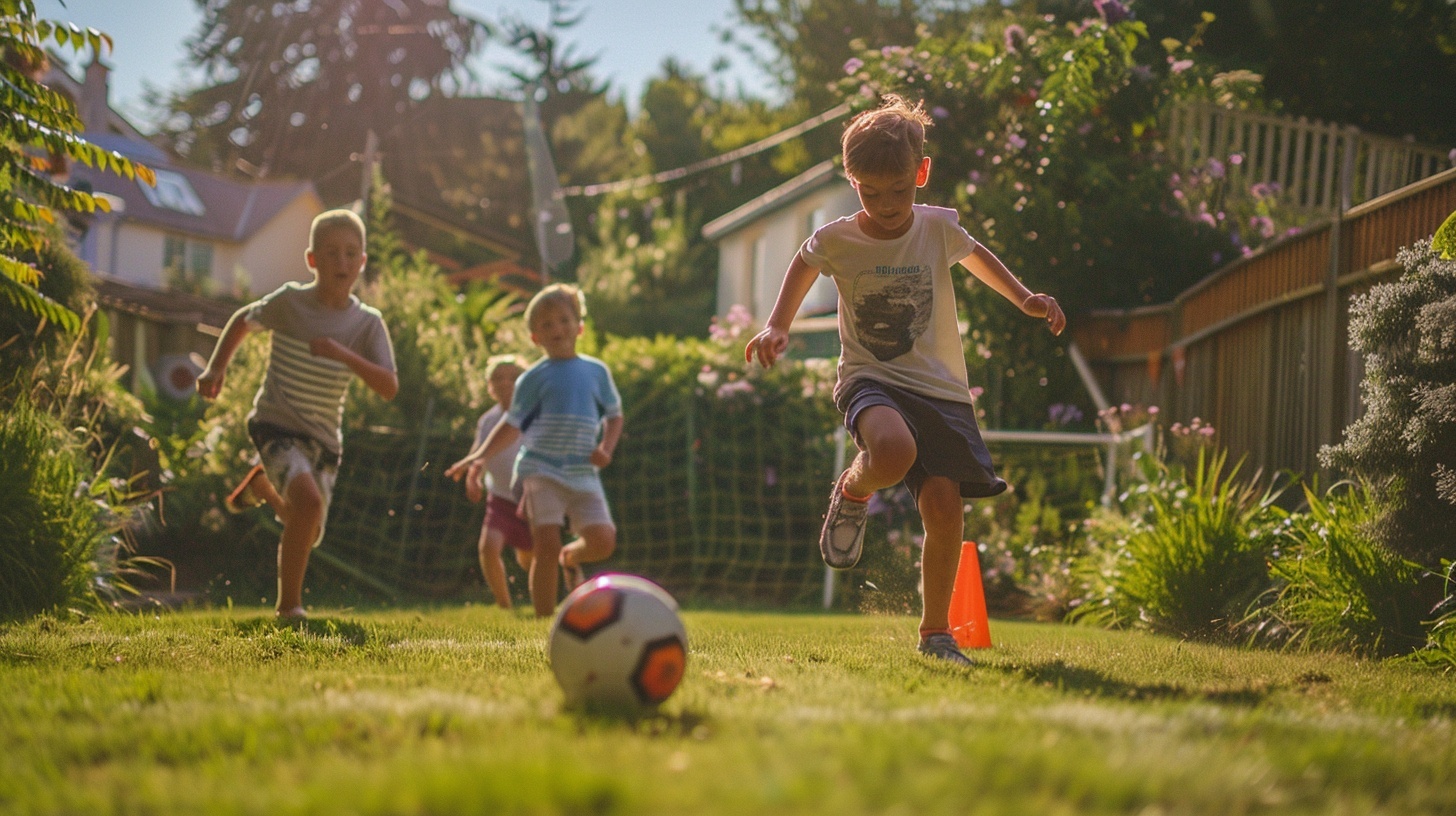 7 jeux de foot à faire dans le jardin