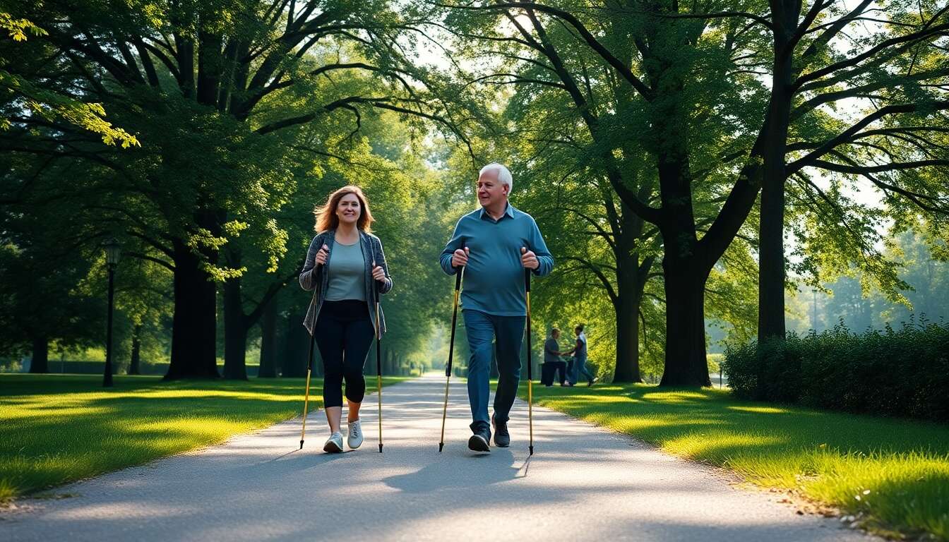 Les bienfaits de la marche nordique pour la santé